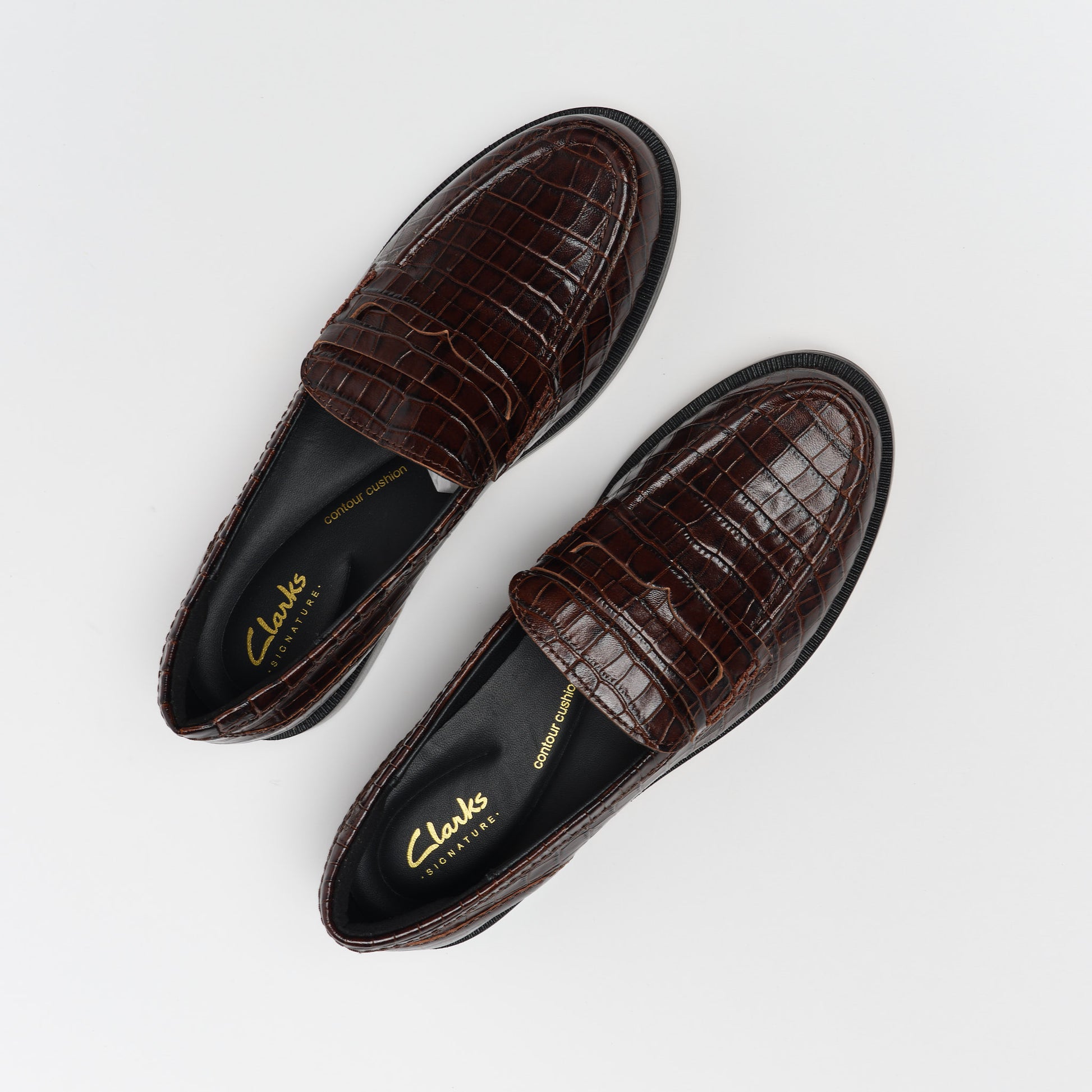 Clarks Straven2 Penny Brown Croc Women