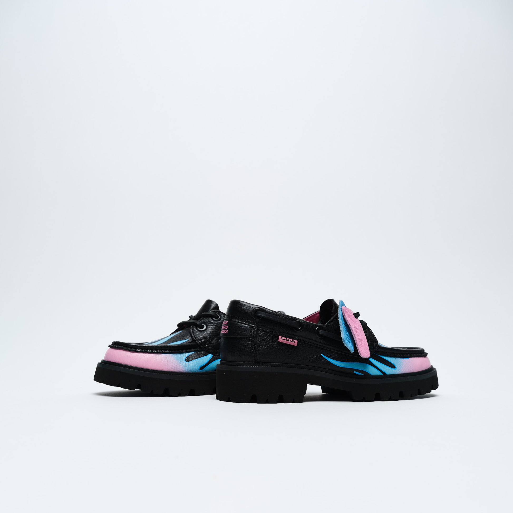 Clarks Originals x Bisous Skateboard - Cleyhill Fire (Black)