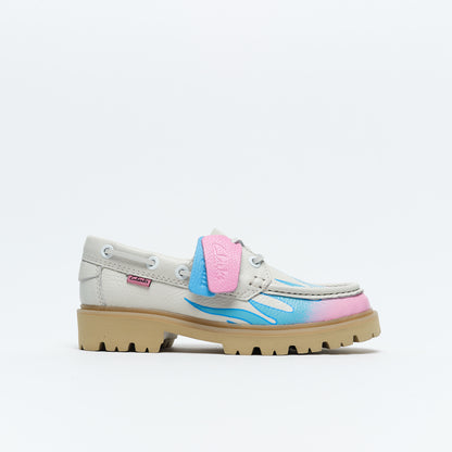 Clarks Originals x Bisous Skateboard - Cleyhill Fire (White)