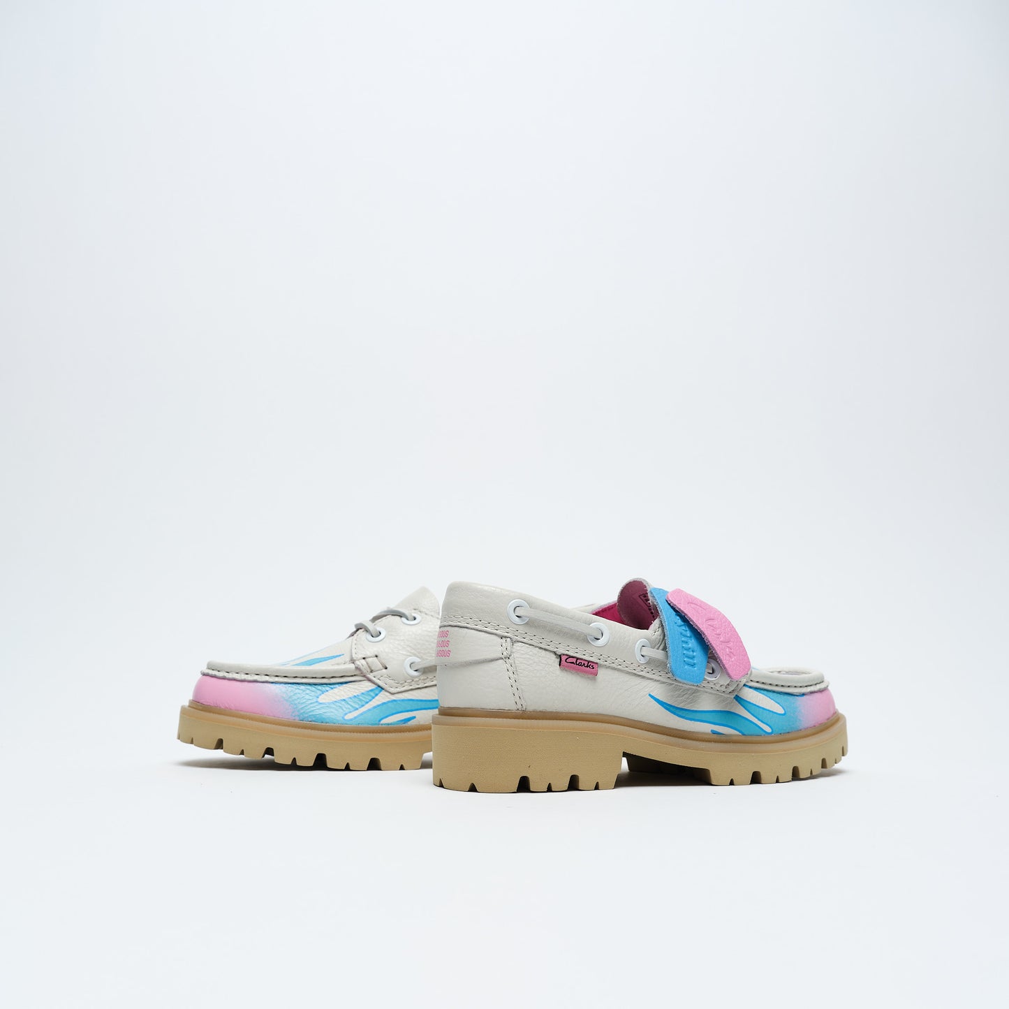 Clarks Originals x Bisous Skateboard - Cleyhill Fire (White)