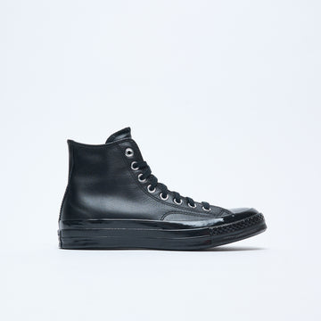 Converse - Chuck 70 HI Leather (Black/Black/White)