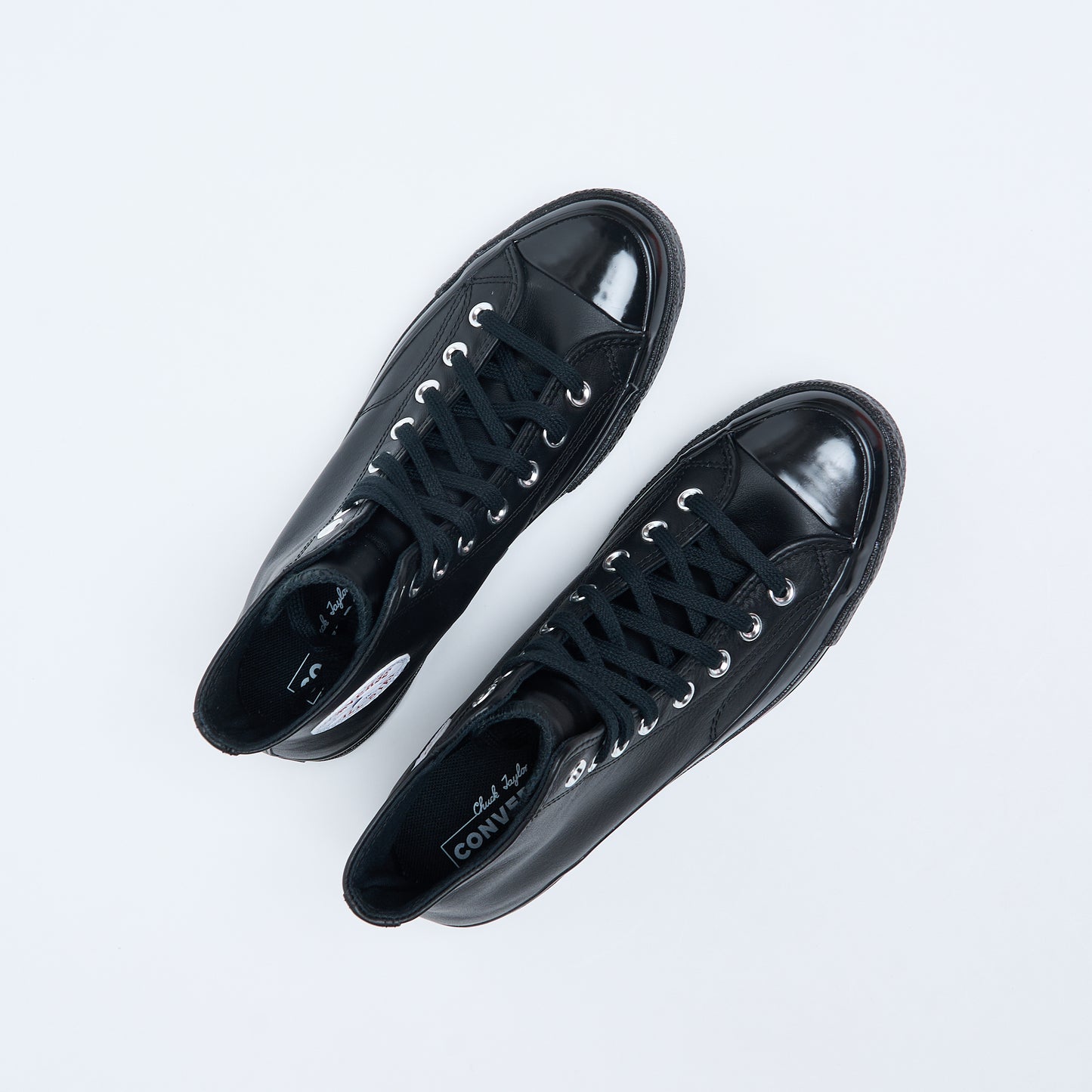 Converse - Chuck 70 HI Leather (Black/Black/White)