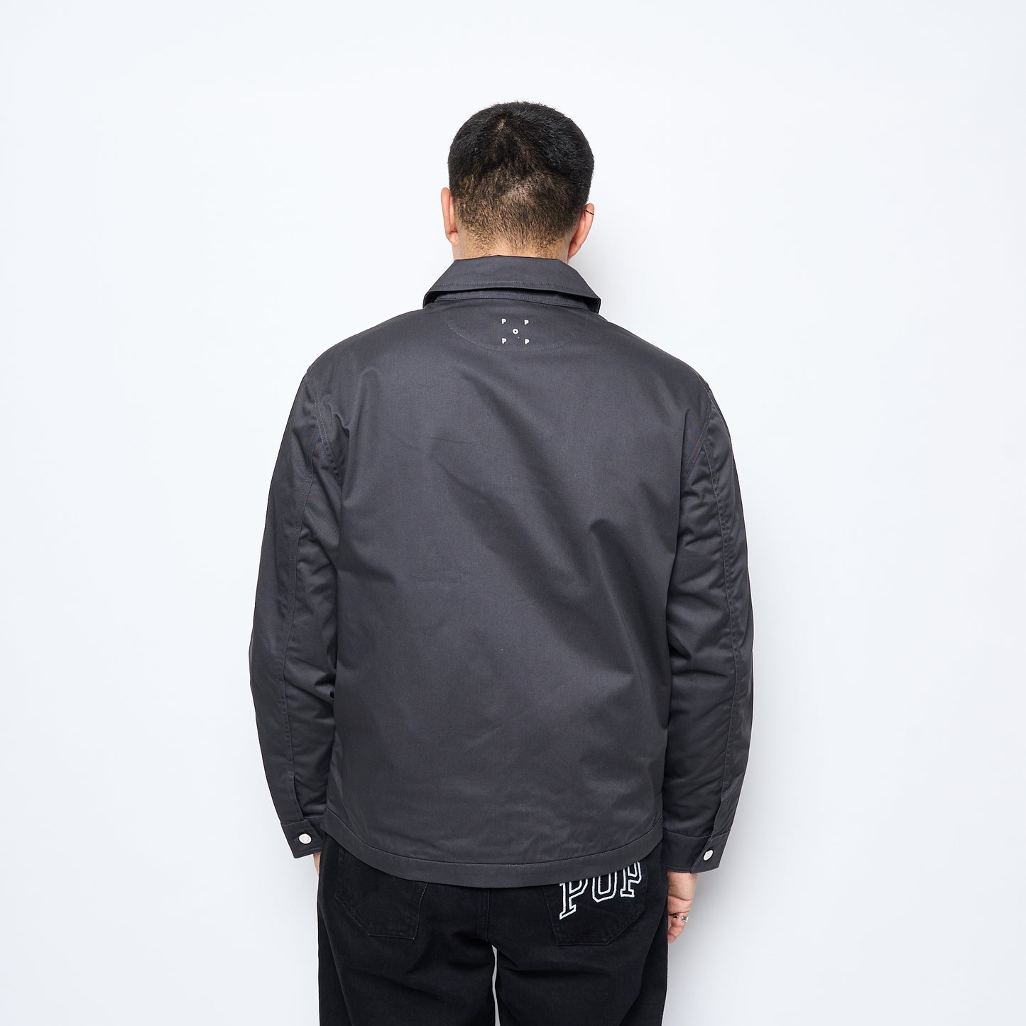 Pop Trading Company - Full Zip Worker Jacket (Anthracite)