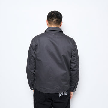 Pop Trading Company - Full Zip Worker Jacket (Anthracite)