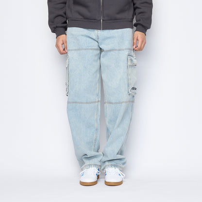 Cash Only - Aleka Cargo Jeans (Light Wash)