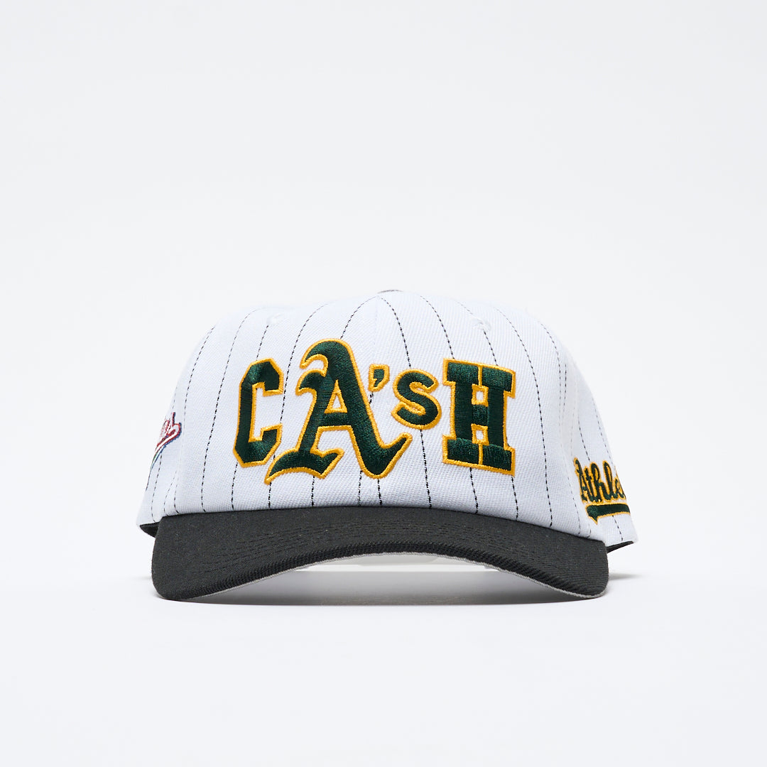 Cash Only - Ballpark Snapback Cap (White/Black)