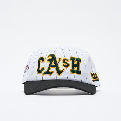 Cash Only - Ballpark Snapback Cap (White/Black)