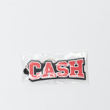 Cash Only - Campus Rubber Key Chain (Black/Red)