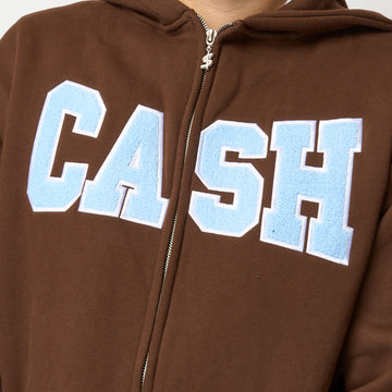 Cash Only - Campus Zip-Thru Hood (Brown)