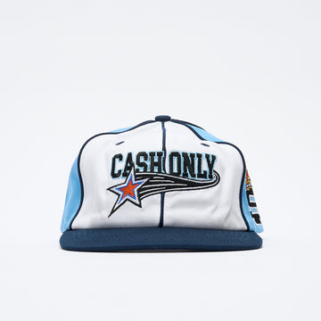 Cash Only - Downtown Snapback Cap (White/Navy/Pale Blue)