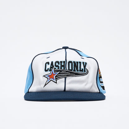 Cash Only - Downtown Snapback Cap (White/Navy/Pale Blue)