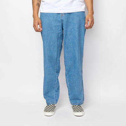 Cash Only - Logo Baggy Denim Jeans (Washed Indigo)