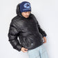 Cash Only - Shiny Logo Hooded Puffer Jacket (Black)