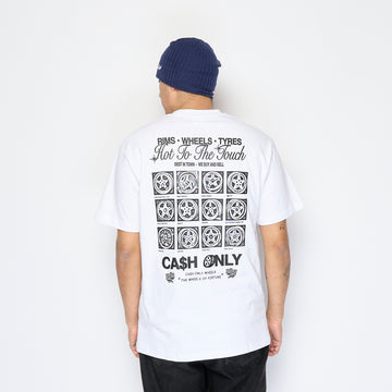 Cash Only - Wheels Tee (White)