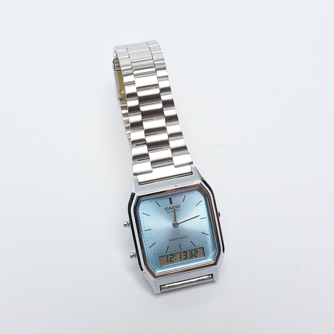 Casio Vintage Unisex Analog Watch Silver MILK STORE