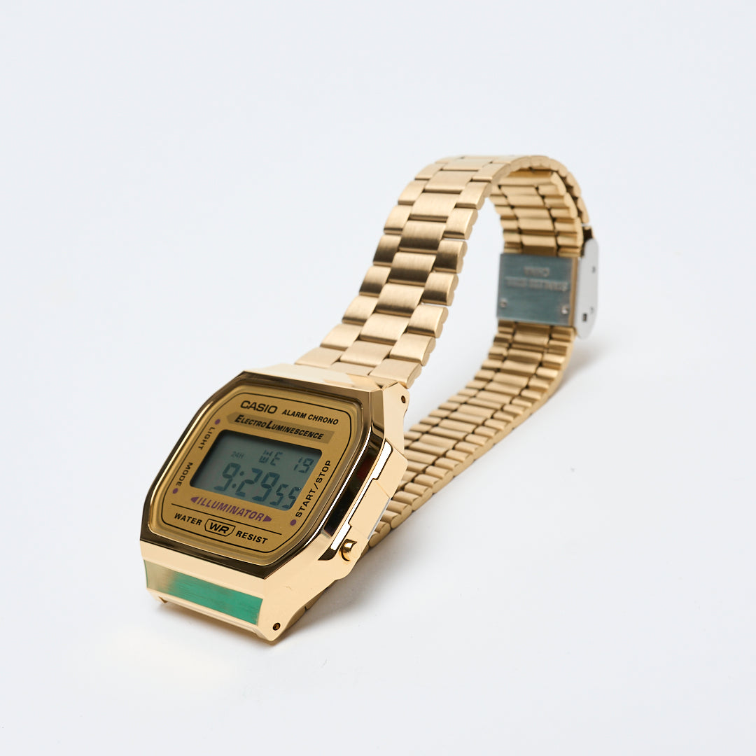 Casio Vintage Unisex Digital Watch Gold Beige