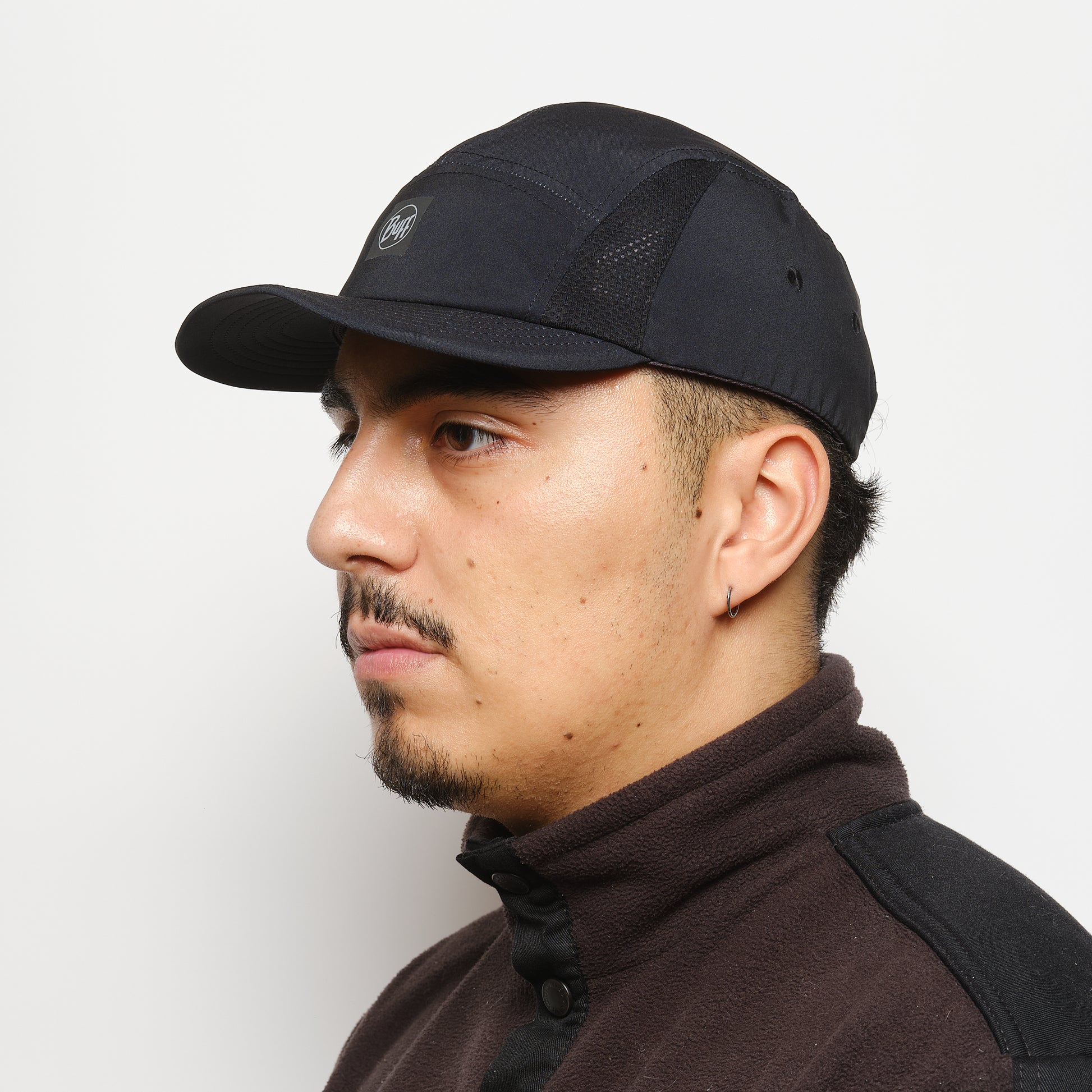 Casquette - Buff - 5 Panel Go Cap  (Solid Black)