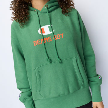 Champion x Beams Boy - Hooded Sweatshirt (Light Green)