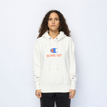 Champion x Beams Boy - Hooded Sweatshirt (White)