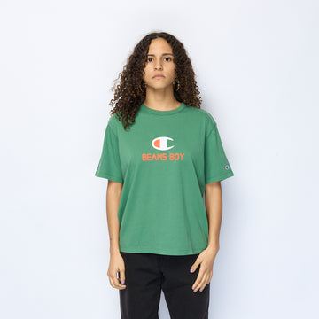 Champion x Beams Boy - Logo T-shirt (Light Green)