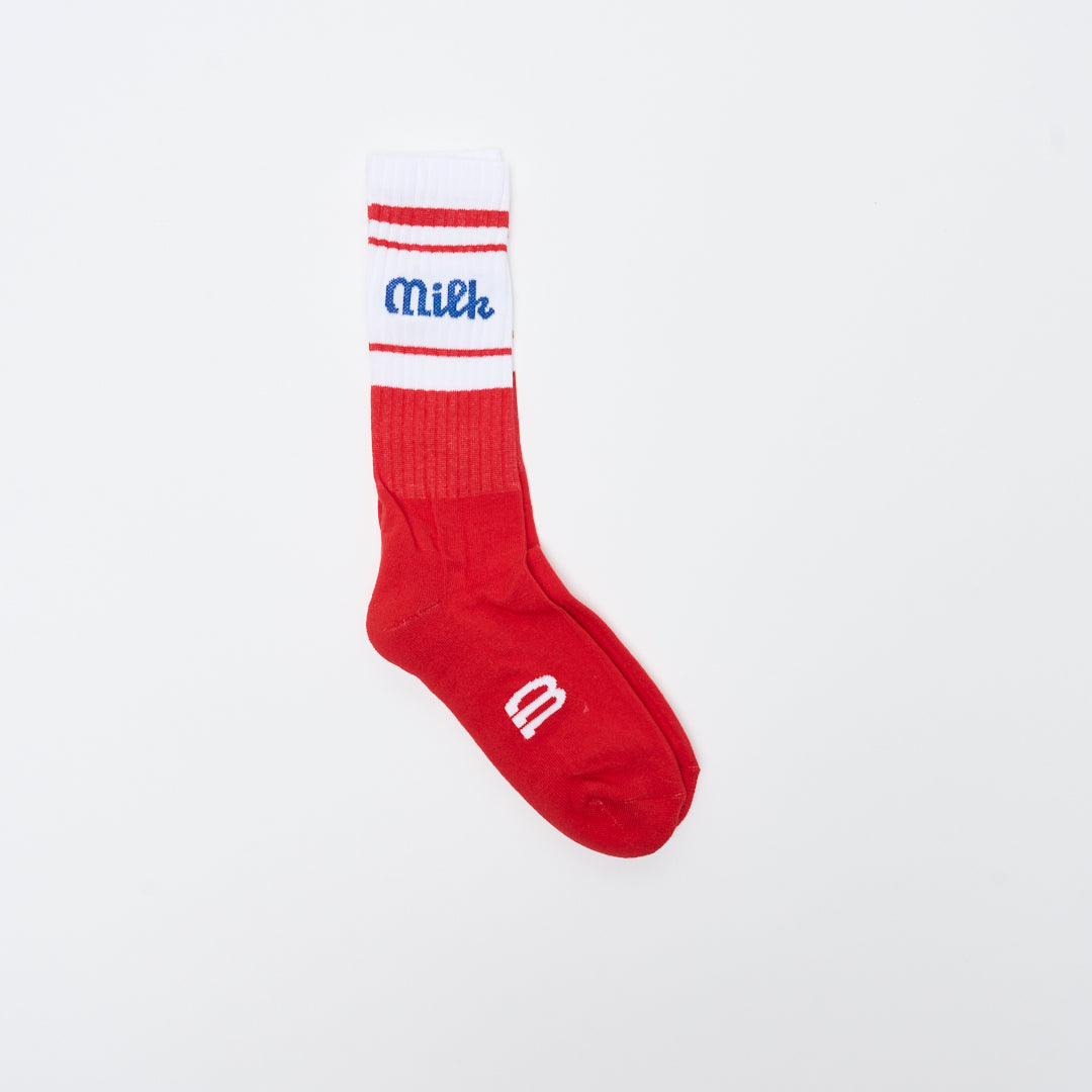 Chaussettes - MILK - Milson Socks "Made in France" (Red/Blue)