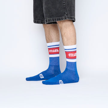 Chaussettes - MILK - Milson Socks "Made in France" (Blue/Red)