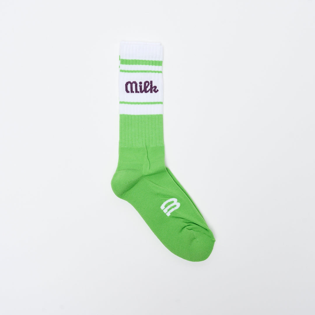 Chaussettes - MILK - Milson Socks "Made in France" (Lime/Prune)