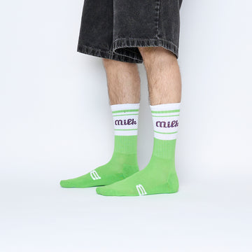Chaussettes - MILK - Milson Socks "Made in France" (Lime/Prune)