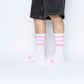 Chaussettes - Milk - Milson Socks "Made In France" SP24 (White/Pink)