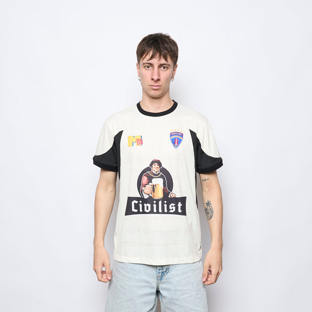 Civilist - Football Jersey (Beige/Black)