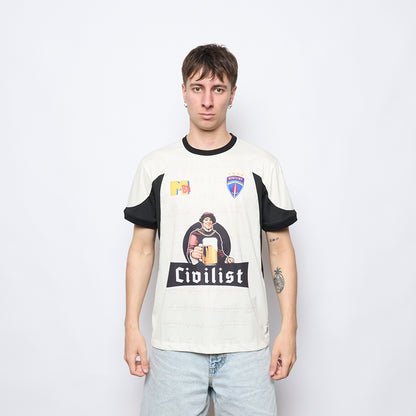 Civilist - Football Jersey (Beige/Black)