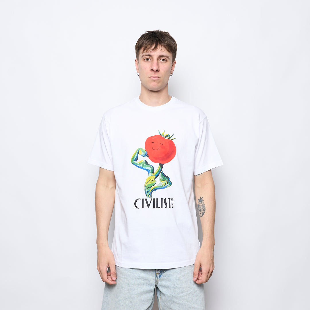Civilist - Tomato Tee (White)