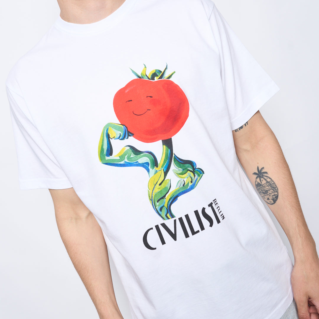 Civilist - Tomato Tee (White)