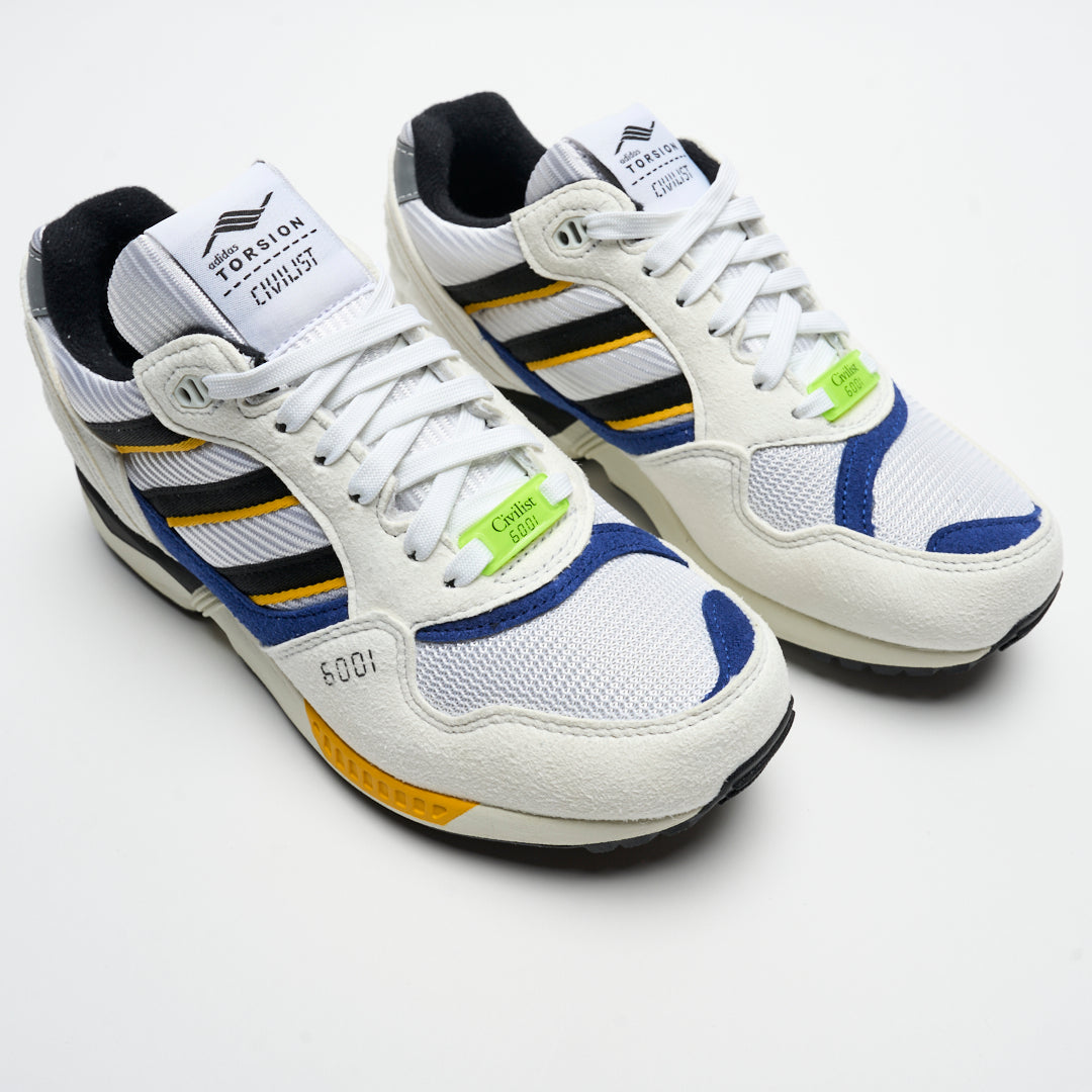 Civilist x Adidas - ZX 6001 B (Crystal White/Core Black/Bold Gold)