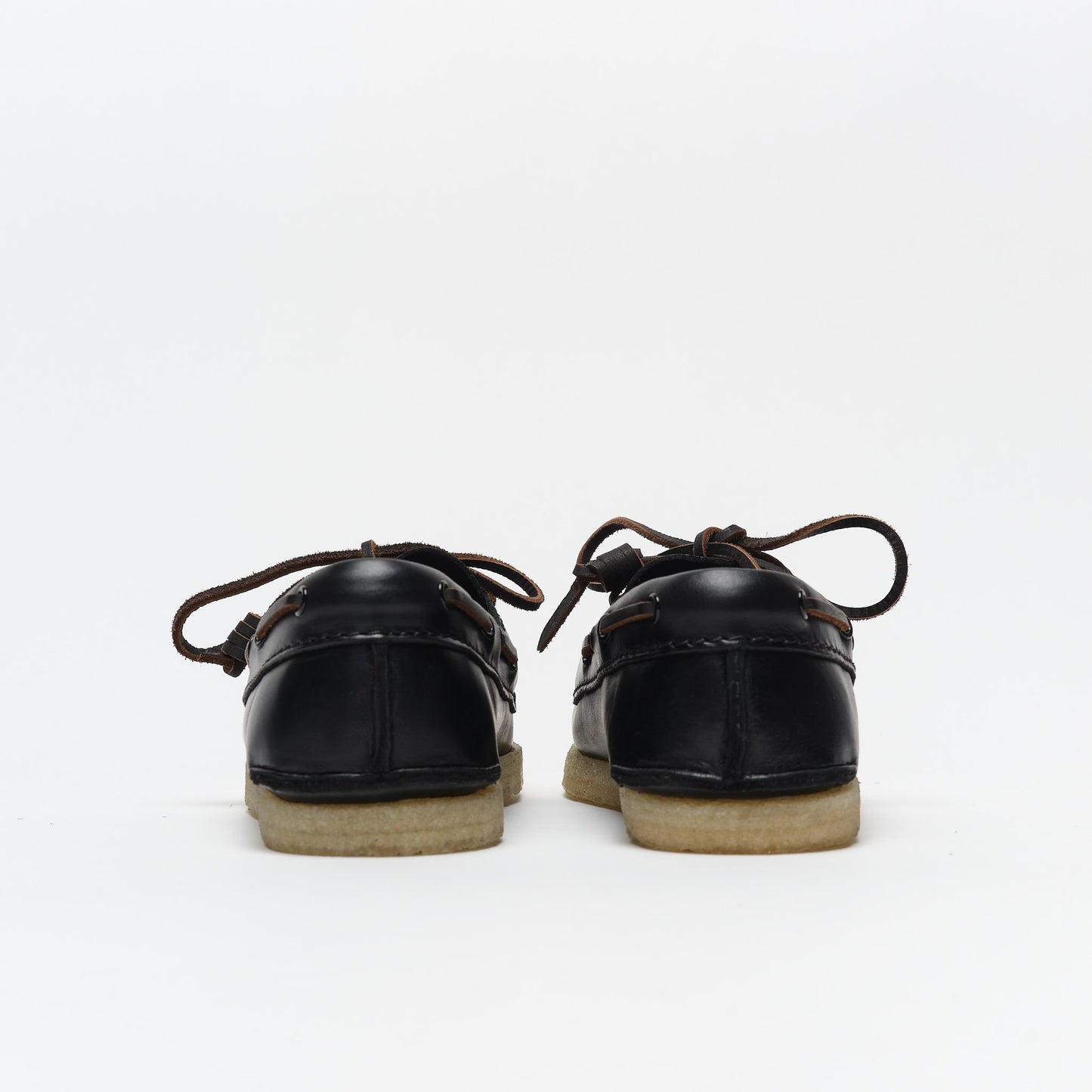 Clarks Godney Boat. Black Leather Women