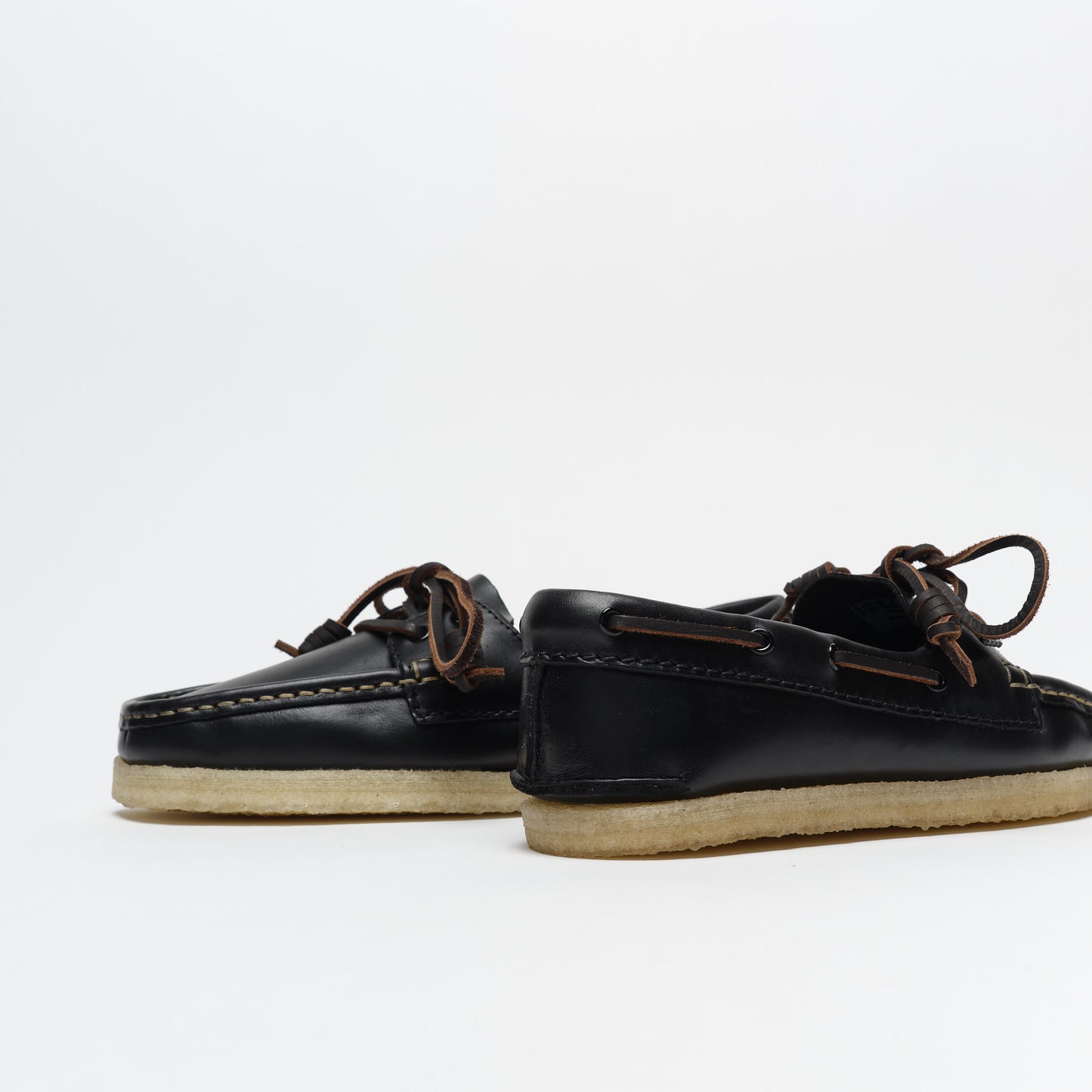 Clarks Godney Boat. Black Leather Women