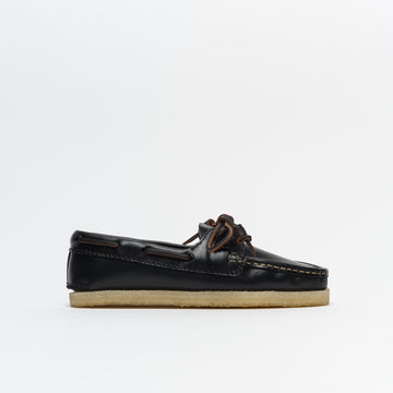 Clarks Godney Boat. Black Leather Women
