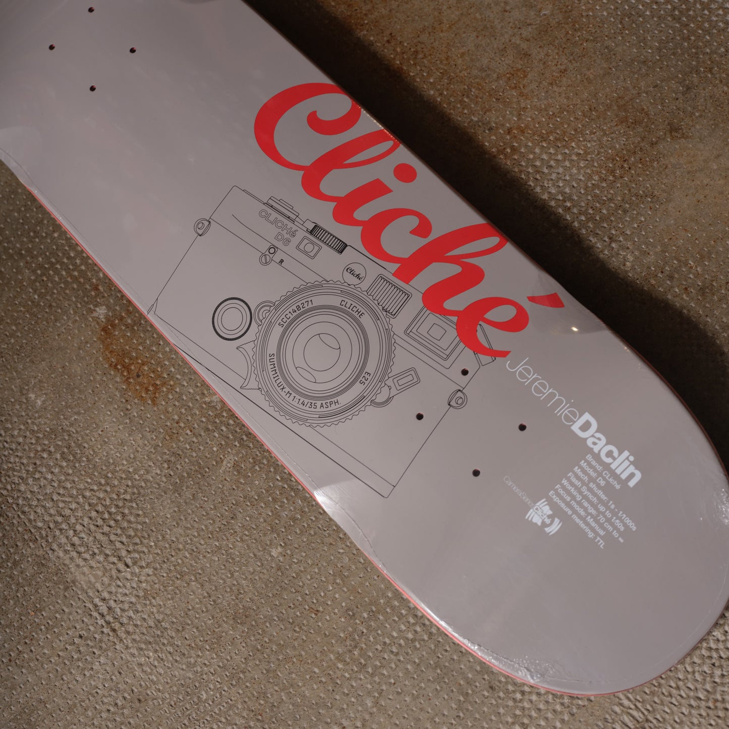 Cliché Skateboards Jeremie Daclin Caméra Deck 8.5