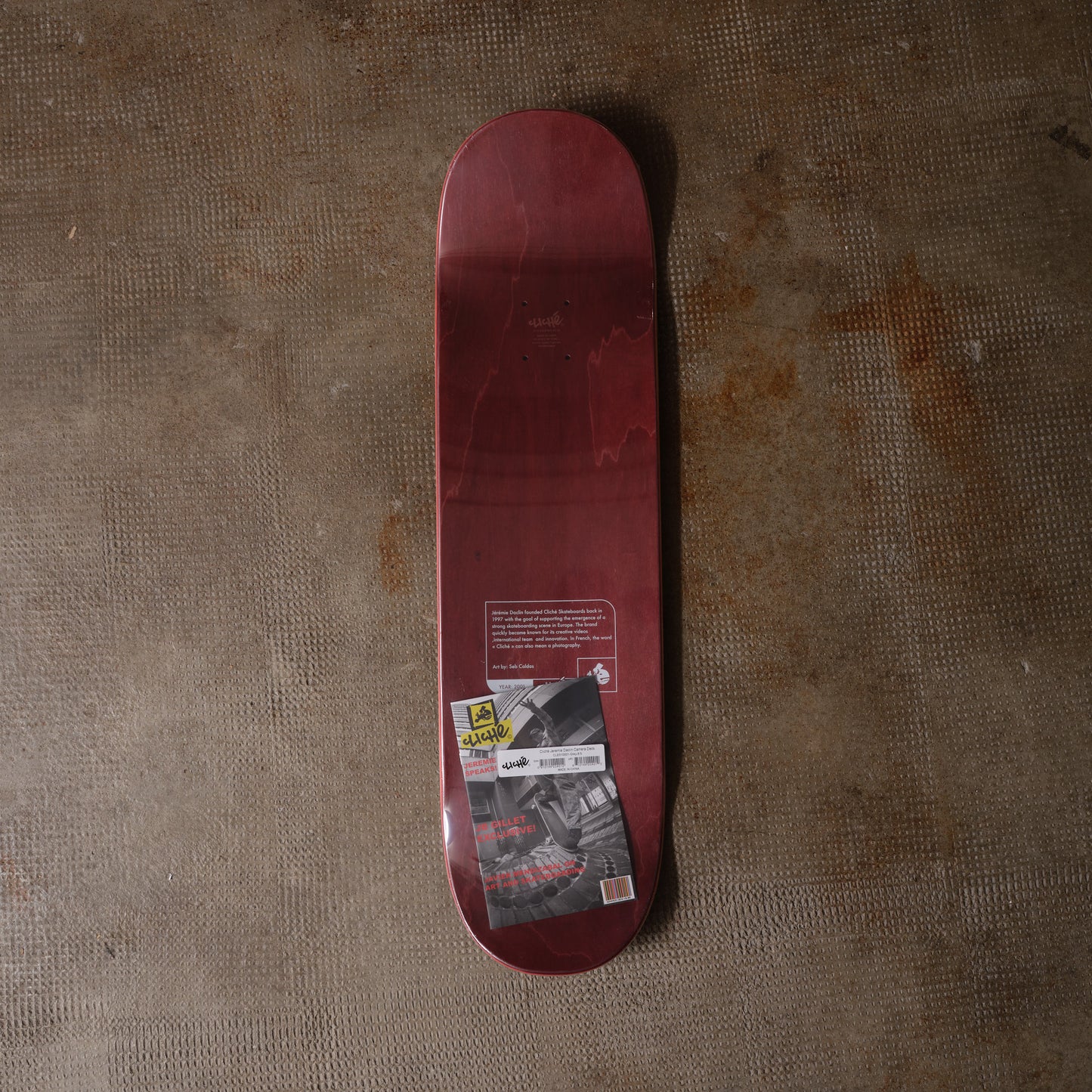 Cliché Skateboards Jeremie Daclin Caméra Deck 8.5