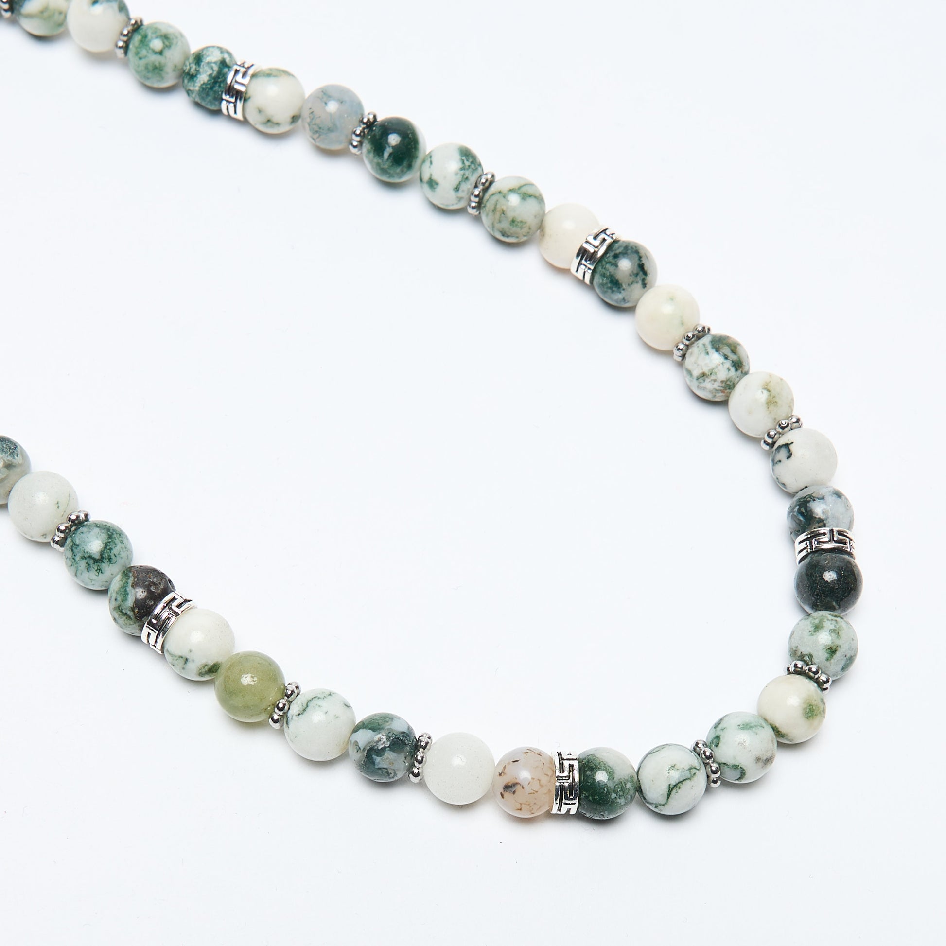 Collier - Quaint Jewelry - Kayu  Necklace (White/Green)