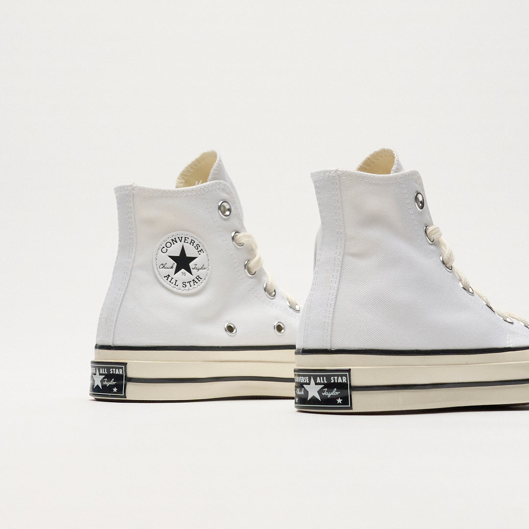 Converse - Chuck 70 Hi Canvas (White / Black Egret)