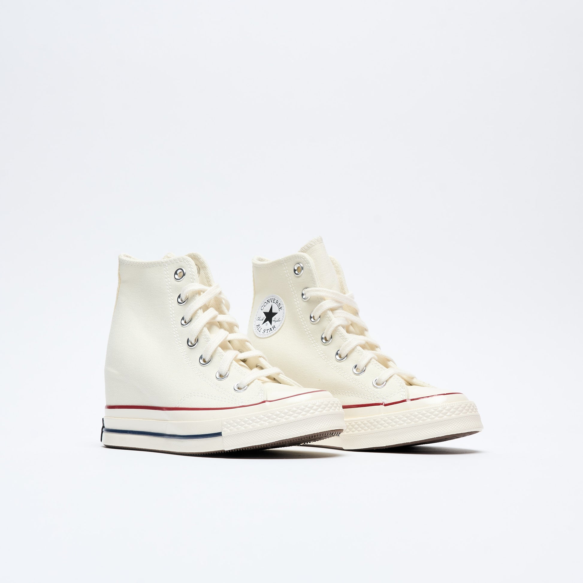 Converse Chuck 70 Hi Wedge (Egret/Black/Red) - Main Image