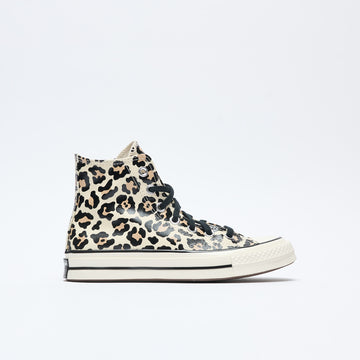 Converse - Chuck 70 Hi Glow In the Dark "Leopard Print" (Egret/Light Flawn/Black)