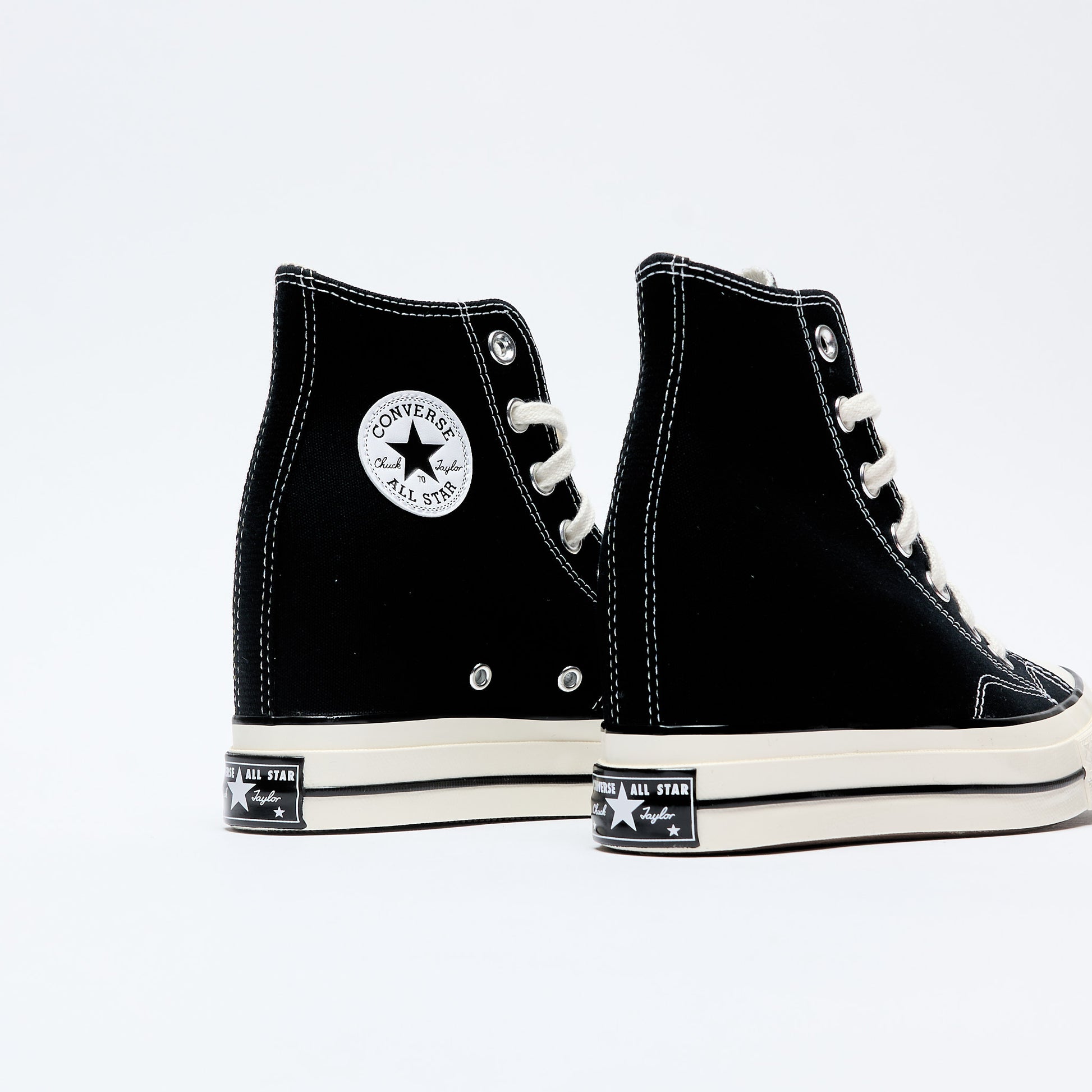 Converse Chuck 70 Hi Wedge (Black/Egret/White) - Main Image