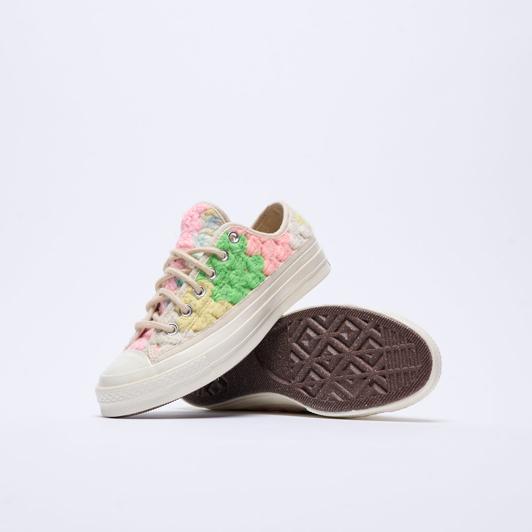 Converse - Chuck 70 OX "Crochet pack" (Egret/Black/Multi)