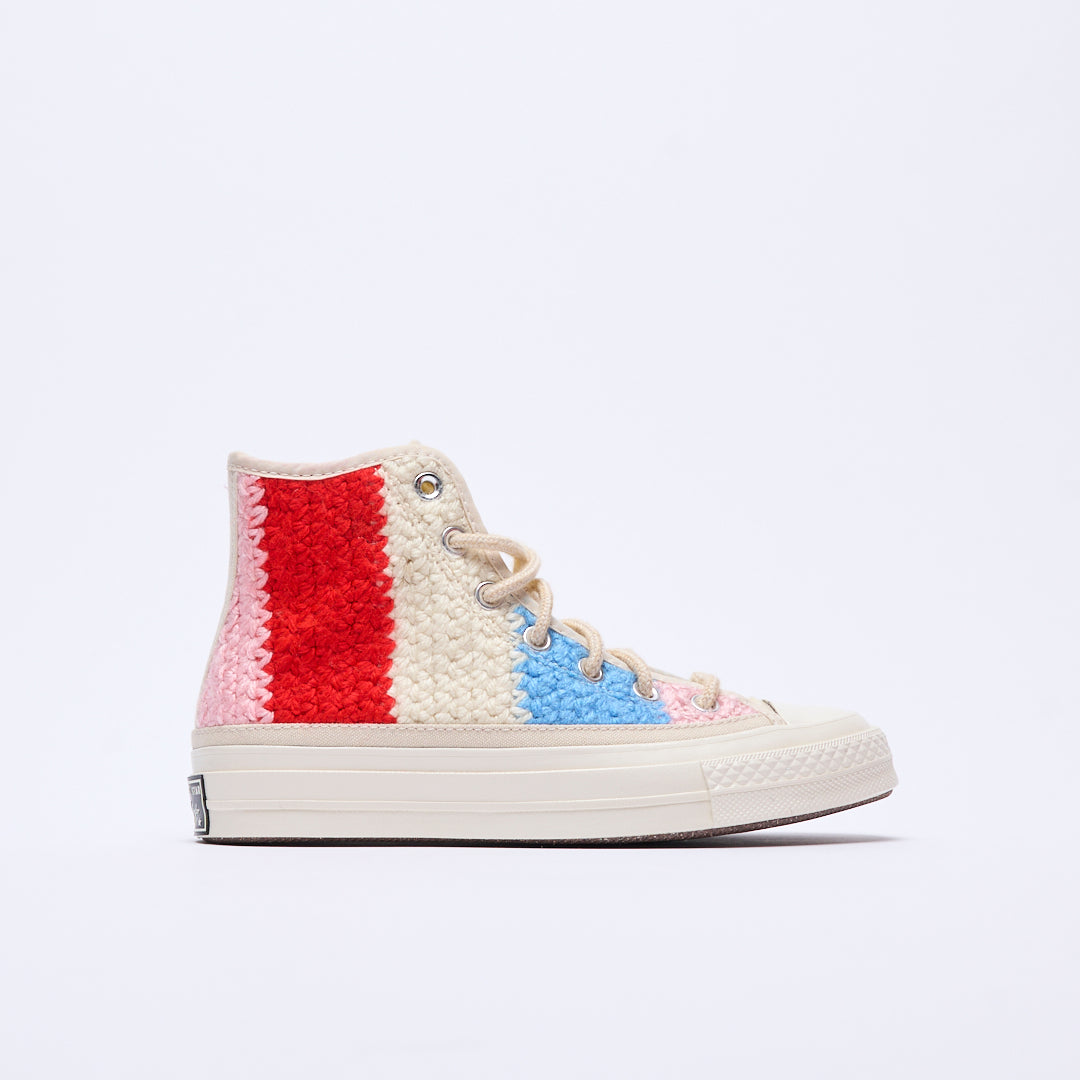 Converse - Chuck 70 Hi "Crochet pack" (Egret/Black/Multi)