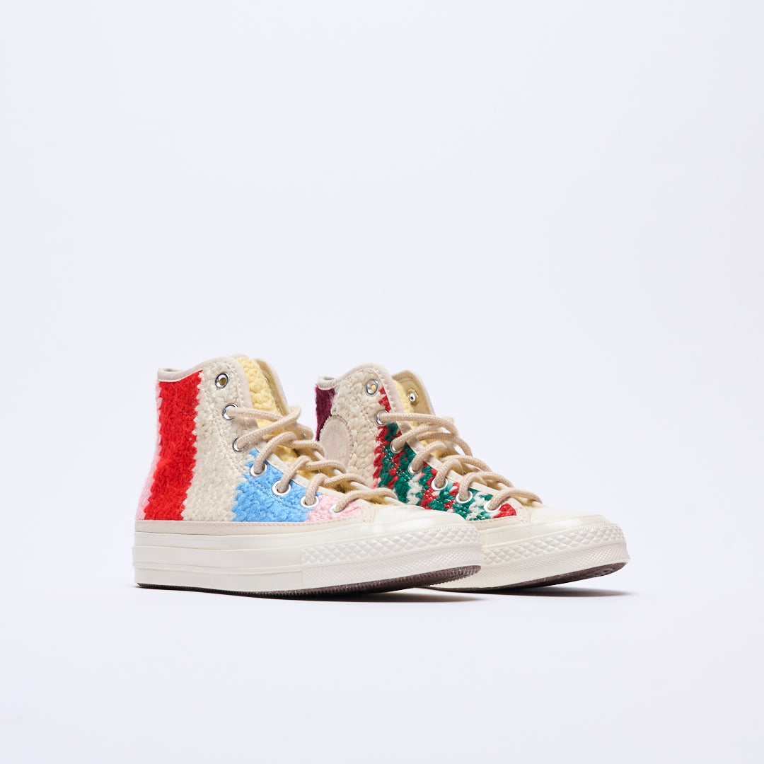 Converse - Chuck 70 Hi "Crochet pack" (Egret/Black/Multi)