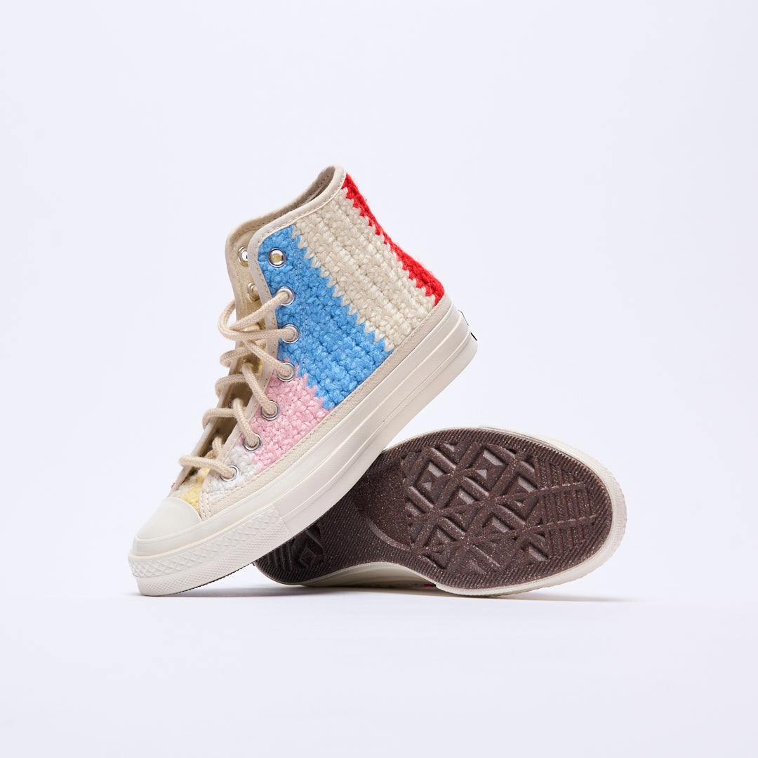 Converse - Chuck 70 Hi "Crochet pack" (Egret/Black/Multi)