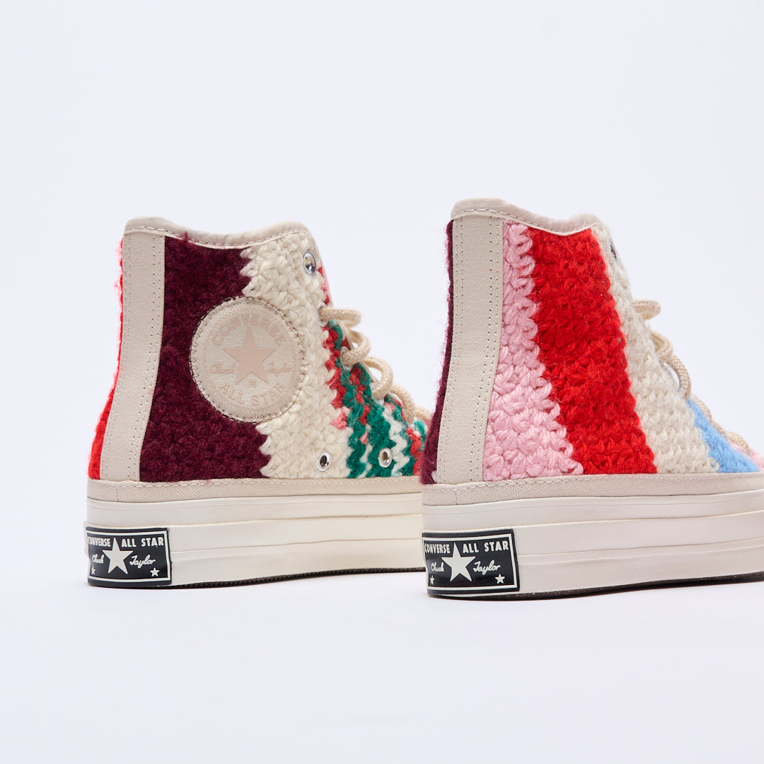 Converse - Chuck 70 Hi "Crochet pack" (Egret/Black/Multi)