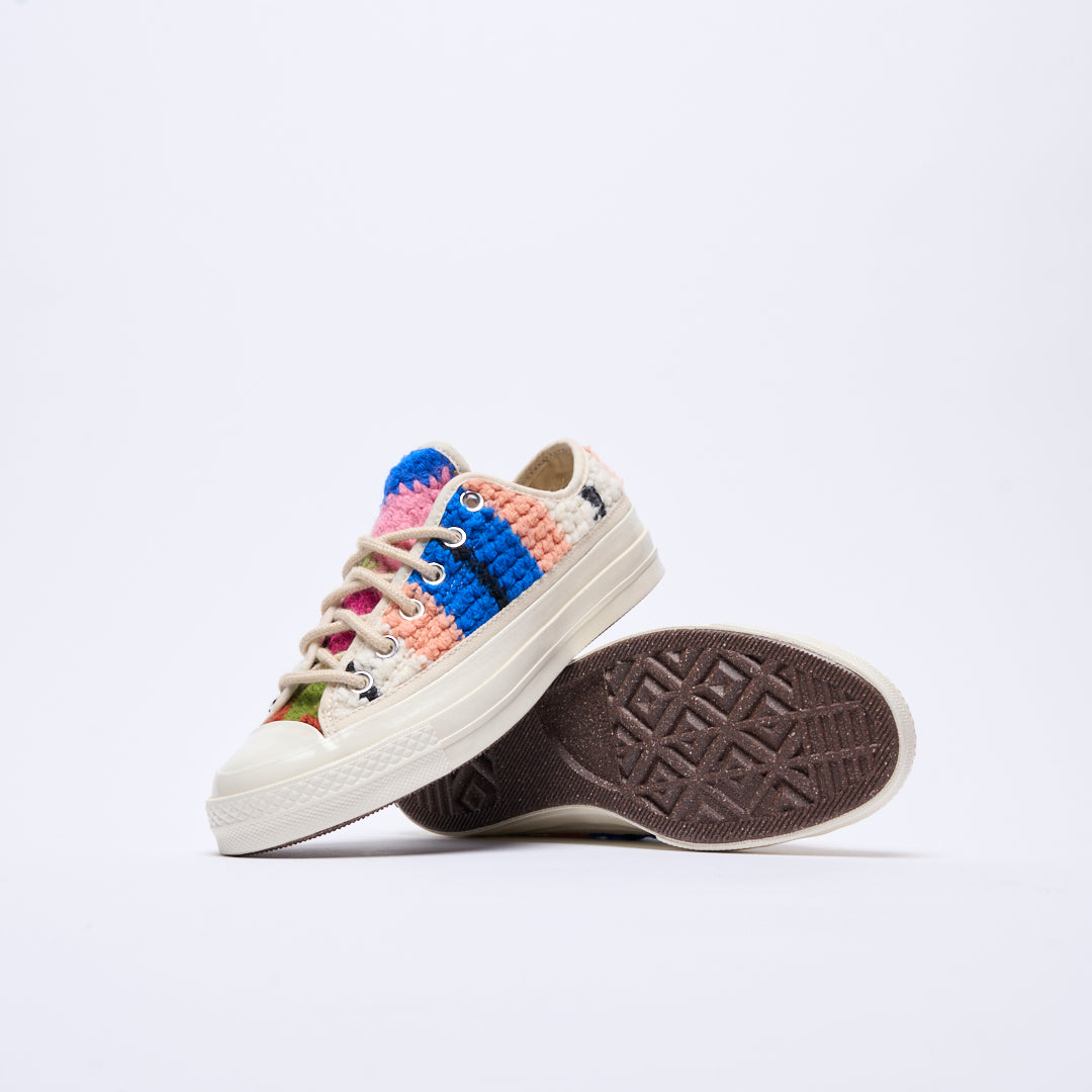 Converse - Chuck 70 OX "Crochet pack" (Egret/Black/Multi)